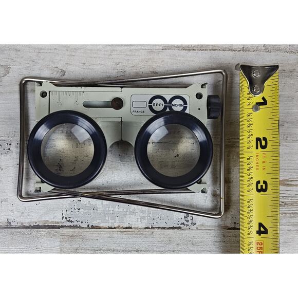 VTG SRPI MORIN Stereoscope Viewer W/Case Cartography Optics Tool FRANCE RARE - Picture 10 of 10